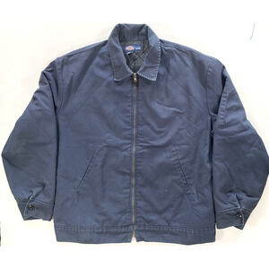 Dickies Men's Winter Jacket Size XL-LN Color Navy Blue Full Zipp